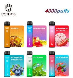 QK TasteFog 2022 Ny ankomst Vape Batterisladdningsbar elektronisk cigarettpod 4000 puffar plus batterifabrik grossist