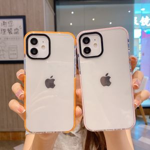 Şeffaf Temizle Darbeye TPU Kılıfları 2022 Yeni Mix Renk iphone 13 için Pro Silikon Güçlü Koruyucu Kapak Max Mini