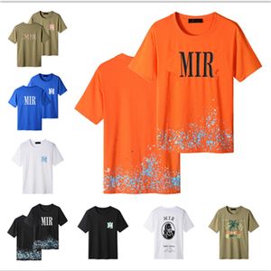 Camiseta masculina feminina A 22 miri Camisas de grife com letras impressas Estilista casual camiseta verão roupas respiráveis para homem camiseta camiseta V4 de alta qualidade