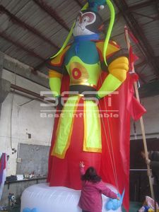 Stock Factory 20ft gigante gigante inflável rei caráter mitológico chinês