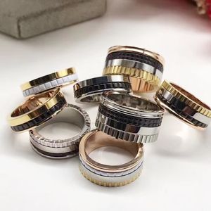 European and American spiral multi-layer rotating ring large, medium small luxury couple 220413