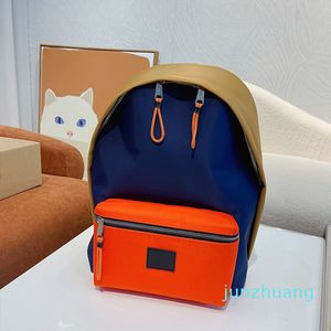 Designer – Damen-Rucksack-Nylon-Rucksack, Kollisionsfarbe, große Schultaschen, Männer und Frauen, reisen im Freien, wasserdichte Tasche