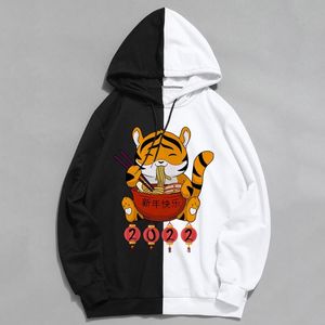 Men's Hoodies & Sweatshirts Harajuku Fashion Women Winter Clothes Kawaii Cute Tiger Year Anime Sweatshirt Teen Girls Aesthetic Long Sleeve P