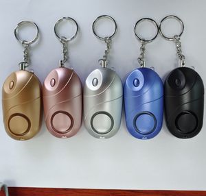 Alarmes Pessoais Alarmes LUGAL SAJE ESTÁVEL 130 Decibéis Mini Portátil Keychain Alarme Seguro Pânico Anti estupro Ataque Segurança Segurança