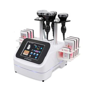 Newest 6 in 1 slim equipment S body shape 40k ultrasound 30 k cavitation machine with laser pads