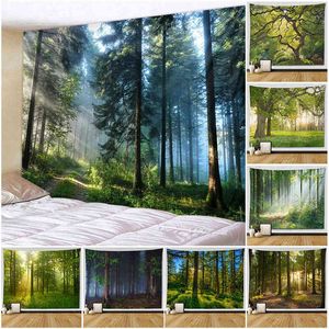 Sepyue Foresta Bohemian Tappeti da parete Natura Modello Travi Albero Larg Appeso a parete Economici Hippie Decorazione della casa Arredamento della camera Estetica J220804