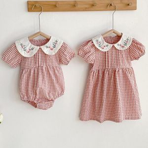 Rompers nati Summer Baby Girl Sweet Princess Romanper Twins Parte