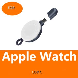 Base caricabatterie wireless magnetica portatile per Apple Watch Interfaccia USB C iWatch 1/2/3/4/5/6/7 Serie Smart Watch Ricarica