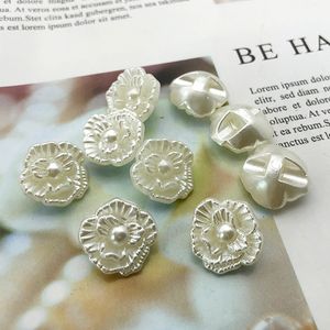 16mm Elegant Flower Peark Diy Sewing Button for Shirt Coat Sweater Cardigan Apparel Accessories High Quality