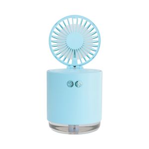 Neue Luftbefeuchter Spray Fan Große Wind Batterie Modell Bunte Tragbare Kleine Trink Mini Luftbefeuchter Fan Großhandel