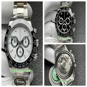 Wholesale bt watches resale online - BT Better Factory Extra Thin Watches mm x mm Panda L Steel Ceramic Chronograph CAL Movement Mechanical Automa2769