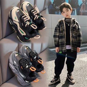 Children's Sports Shoes Spring Boys Girls Brand Baby Toddler Leather Casual Fashion Kids Sneakers 220429