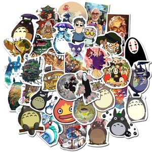 Cool 10/20/50/100pcs Totoro Animou Far Principessa Mononoke Kiki Stickers Anime Ghibli Hayao Miyazaki Sticker Decals Regalo per bambini
