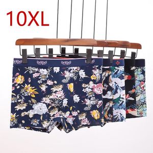 Underbyxor 9xl 8xl 7xl 6xl 5st/mycket stor storlek män underkläder manliga boxare trosor shorts mäns bomull andningsbara man boxersunderbyxor