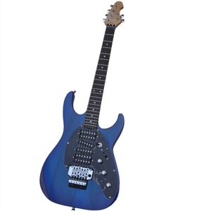 6 stringhe trasparenti Blue Body Music Guitar Electric With Tremolo Bridge può essere personalizzata