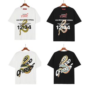 2022 Ins Tide Brand RRR-123 Men's T-Shirts portrait painting Pigeon Number printed High Street Tee Hip Hop Round Neck Loose Short Sleeve T-Shirt