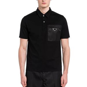 Yaz Erkek Tasarımcı Polo Gömlek Erkek Moda Klasik Lüks Harfler Düz Renk T Shirt Giyim Giyim Kısa Kollu Tişörtleri Tops