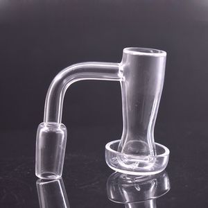 Glass Smoking Pipe Accessories Beveled Edge Vacuum Quartz Banger with 10mm 14mm 18mm Terp Slurper Bangers Nails for Dab Rig Bong