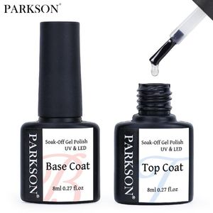 Nail Gel Parkson No Wipe Top Coat Base Polish Design Enhancer Vernis Semi Permanente Soak Off UV LED Art Tool