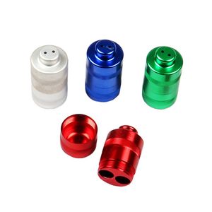 Multi-funzione colorato fumo grande doppio tubo in lega di alluminio cracker apribottiglie pressa per polline crema frusta dispenser strumento portasigarette portatile DHL Free