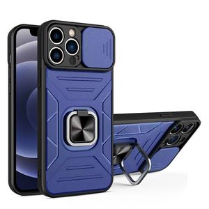 Hybrydowa TPU PC Cose Case Ochraniacz kamery Push Pierścień Zbroja Kopanie dla Motorola Moto G30/G10/G20/G10 Power Cover B