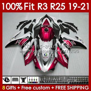 Wholesale hot fit body resale online - OEM Fairings Kit For YAMAHA YZF R3 YZF R25 YZFR3 YZFR25 Body No Fit YZF R R Frame R3 R25 Injection mold Bodywork hot red blk