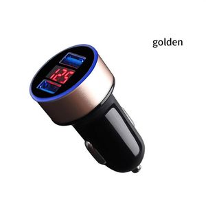 Wholesale voltage iphone for sale - Group buy Epacket Dual Port A V VDual USB Car Charger Digital Display For iPhone X Xiaomi Samsung Fast Charging Voltage Monitorin2909