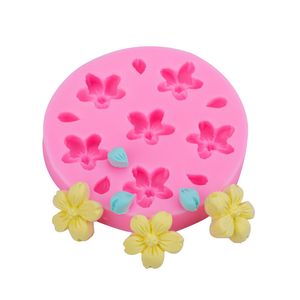 Stampo per torta a forma di fiore, foglia, petalo, goccia d'acqua, stampi in silicone fai da te, fondente, cottura, argilla decorativa, gesso 1222376