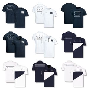 2023 F1 T-shirt New Formula Team Short Sleeve Racing Summer Round Neck T-shirts Sports Quick Dry Respirável Polo Shirts Jersey