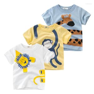 Hemden süße schöne Tiere T -Shirt für Jungen Kleinkind Girls Tops Baby Tee Kinder Kinder Hemd Hemd Kinder Sommerkleidung