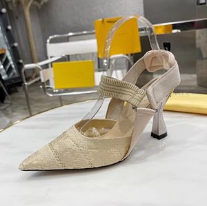 2023 Women Sandals High Heels Rubber Shoes Sandal Platform Slipper Chunky 8cm heel height Shoes Summer Embossed Flip Flops with box