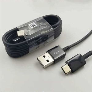 200pcs Hochwertiges USB-Typ-C-Kabel 1M 3ft 2A Schnelllade den Ladekabel Kabel Typ C für Samsung Galaxy S8 S9 S10 S20 Anmerkung 8 9 10 EP-DG970BBE