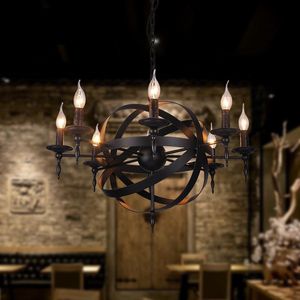 Pendant Lamps Vintage Industrial Lights Modern LED Retro Cage E14 Wrought Iron Lamp Dining Room Bar Shop Hanging LampsPendantPendantPendantP