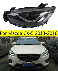 cars Headlight For Mazda CX-5 CX5 20 13-20 16 Headlights LED DRL Running lights Bi-Xenon Beam Fog lights angel eyes