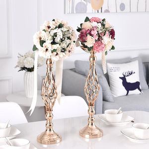 Party Decoration Wedding Vase Metal Candlestick Road Lead Props Home Table Center FFower Stand Candle HolderParty