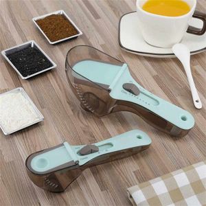 Gadget da cucina Misurino regolabile Misuratore di scala in plastica Forniture per cottura Cucchiaio dosatore portatile Accessori da cucina