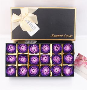 Mariage Favors Cadeaux de la Saint-Valentin Boel Bear 18 Soap Roses Box de savon