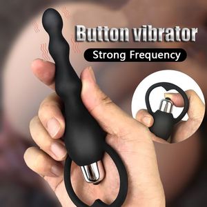 G Spot Anal Beads Plug Vibratore per adulti Giocattoli sexy Prodotto sexyy Butt For Women Men Strumenti erotici