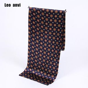 Paisley Print Cravatta Sciarpa di seta Luxury Brand Uomo Foulard Sciarpe in raso Retro Soft Scooter Bandana Scialli e impacchi maschili