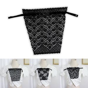 Bustiers Korsetts Frauen Spitze Anti-Glare Tube Top Mesh Brust Sexy Einfache Mode Hohl Schnell Einfach Clip-on Leibchen BH mit elastischem BandBus