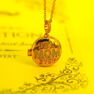 Anhänger Halsketten Muttertagsgeschenk Mama MaMa für Frauen Micro Pave Kristall Liebesbrief Halskette Zirkonia Name Gold JewerlyPendant