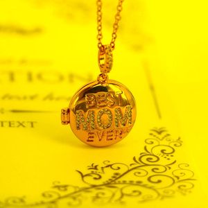 Pendant Necklaces Mother's Day Gift Mom MaMa For Women Micro Pave Crystal Love Letter Necklace Cubic Zirconia Name Gold JewerlyPendant