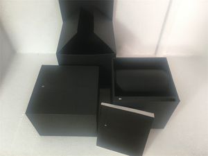 Mar Bekijk dozen met handmatige kaart Accessoires Gevallen Booket Classic Black Box horloges voor man of vrouwen Hoge kwaliteit Boxer Designer horloges Case