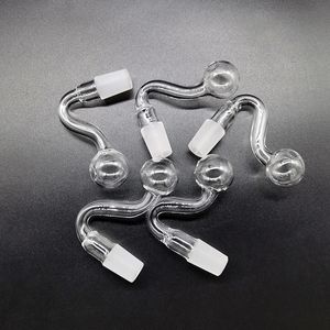 QBsomk 10mm 14mm 18mm Männlich Weiblich Dickes Pyrexglas Ölbrenner Rohr Trockenkräuter Tabaköle Rigs Glasbongs Große Schalen Rauchpfeifen Großhandel