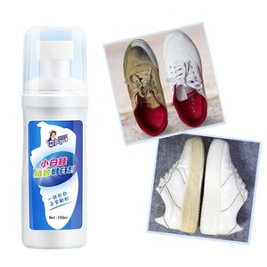 100ML Washing Shoes Whitening Spray White Shoes Cleaner Tool For Casual Polish Whiten Refreshed Cleaning Shoes Leather K6F5 201021