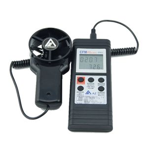 Anemômetro de temperatura portátil AZ8901 Digital Velocity Velocity Fan Flow Flow Tester Meter Medidor de Velocidade Do Vento 0.4 ~ 35 m / s