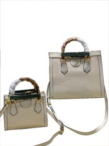 Hochwertige Diana Bambus-Einkaufstasche, luxuriöse Designer-Handtasche, echtes Leder, Umhängetaschen, Damen-Geldbörse, modische Pochette 655661