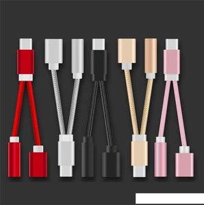 Jack Audio Aux Cable adapters Charging Cables Wire For Samsung Huawei Letv