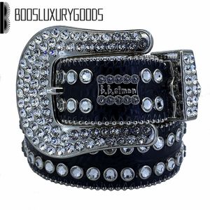 2023 Designergürtel BB Simon Gürtel für Männer Frauen glänzender Diamantgürtel Schwarz Weißgold Farbe Boosluxurygoods