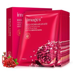 Images Red Pomegranate Moisturizing Facial Mask Acne Treatment Face Mask Oil Control Skin Care